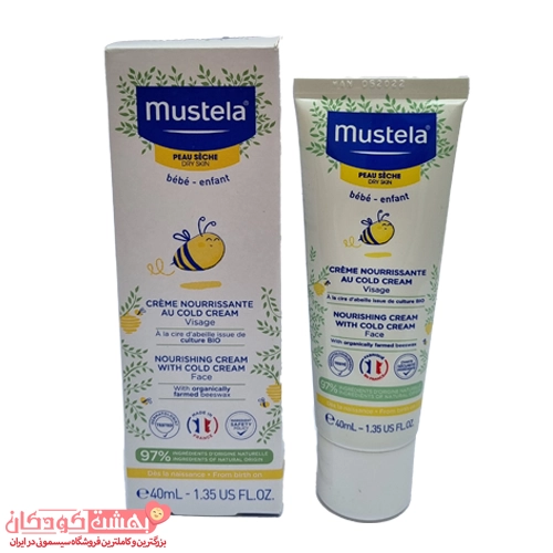 کرم تغذیه کننده صورت کلد کرم موستلا mustela